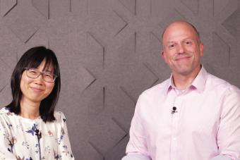 View of both professors, Dr. Jessy Li and Dr. Mike Mackert who teach the AI in Health Communication courses